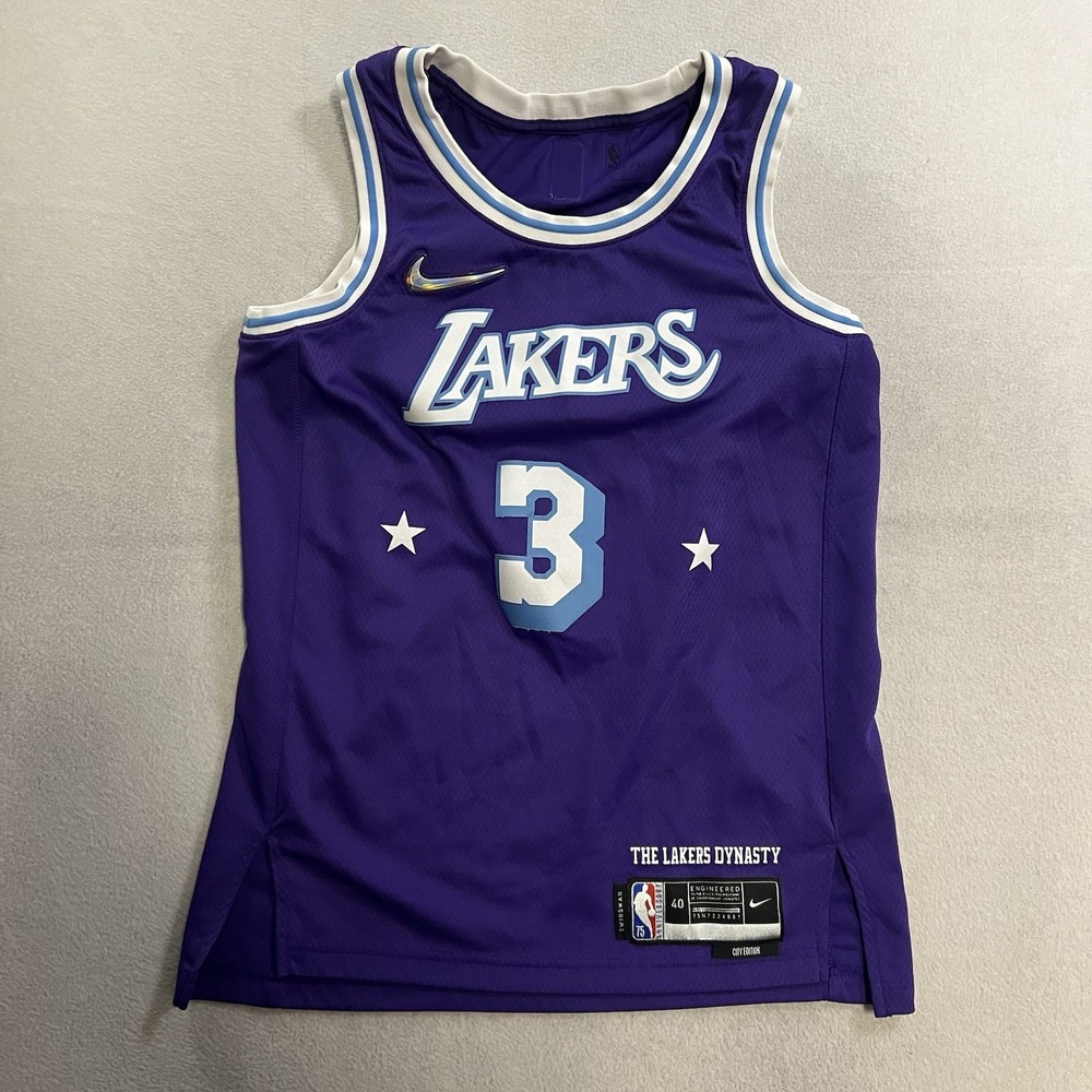 Los Angeles Lakers Anthony Davis Nike Swingman Jersey City Edition Size Small 40